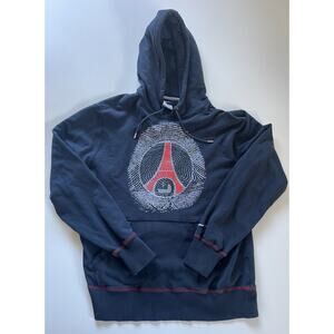 Nike Paris Saint Germain Hoodie Mens XL Black Tag PSG